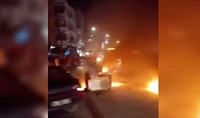 Kesintiler vatandaşa yol kapattırdı, lastikler yakıldı