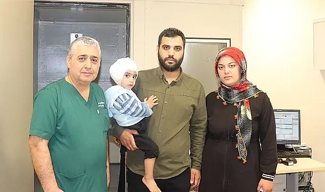 Minik hasta, HRÜ hastanesinde sağlığına kavuştu