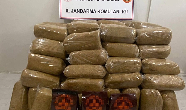 Osmaniye’de 750 kilogram kaçak tütün ele geçirildi