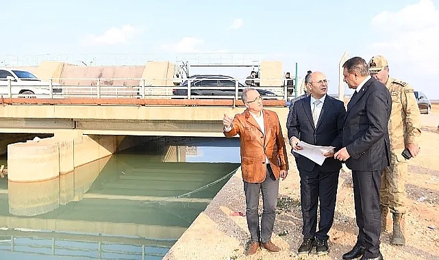 Vali Şıldak'tan sulama kanallarında inceleme