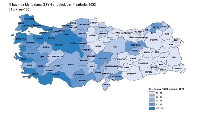 2022 yılı GSYH 11 bin 62 dolar oldu