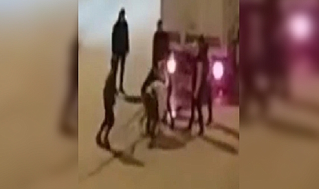 5 kişi 1 adamı sokak ortasında darp etti