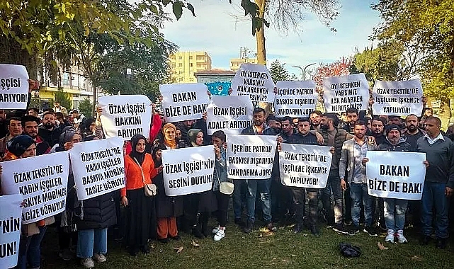 Antep'ten Urfalı ÖZAK işçilerine destek