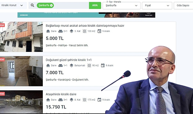 Bakan kiralar geriledi! Urfa’da durum pek aksine…
