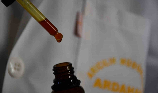 Bal arılarının ürettiği Propolis ayrıştırılıyor