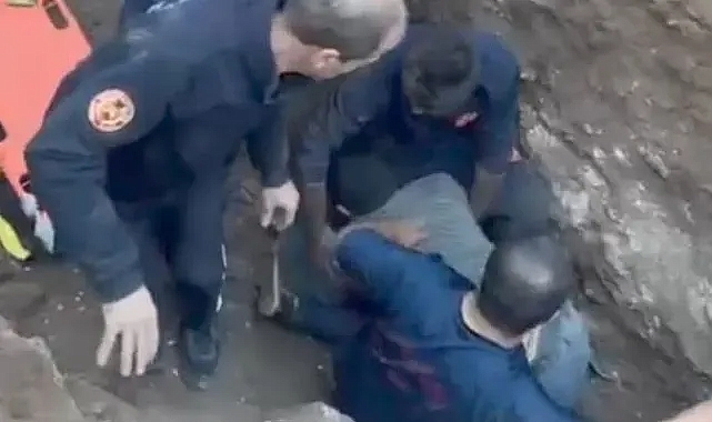Haliliye'de bir işçi göçük altında kaldı