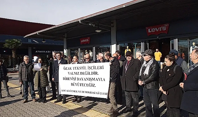 Özak Tekstil işçilerine Kocaeli'nden destek