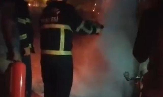 Seyir halindeki tırda yangın!