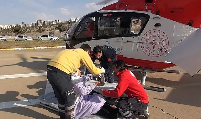 Şırnaklı hasta Helikopterle Urfa'ya getirildi