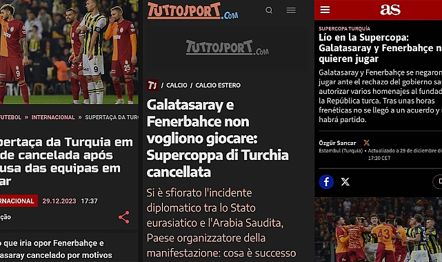 Süper Kupa finalinin, dünya gündeminde