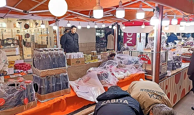 Yöresel ürün standlarına baskın