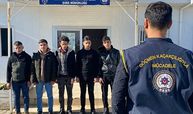 5 düzensiz göçmen yakalandı