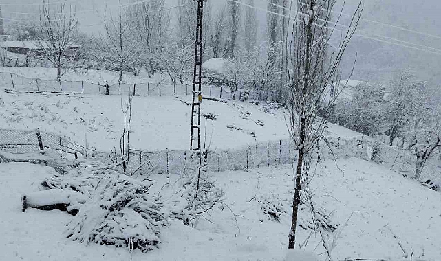 70’in üzerinde köy yolu kardan ulaşıma kapadı