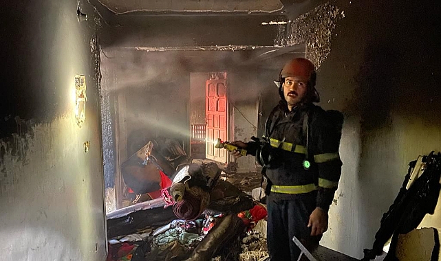 Korkutan yangın! Ev kullanılamaz hale geldi