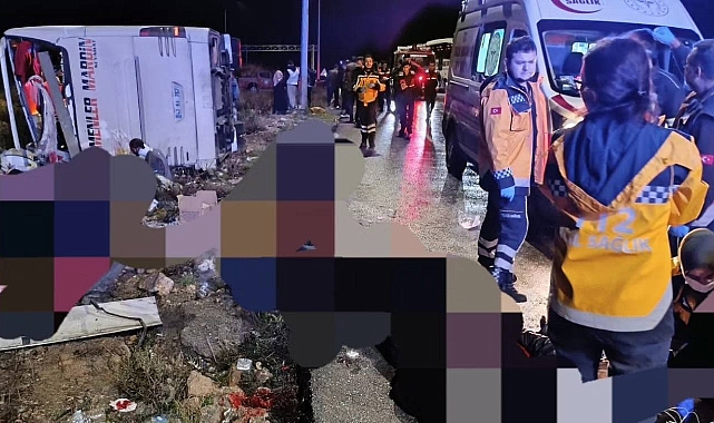 Mersin’de yolcu otobüsü devrildi: Çok sayıda ölü ve yaralı