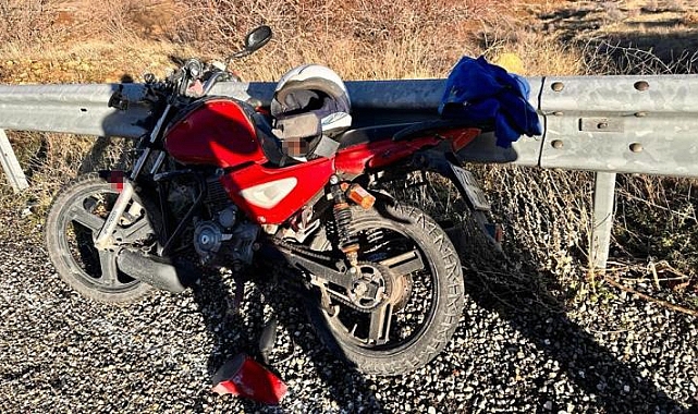 Motosiklet sürücüsü kazada ağır yaralandı
