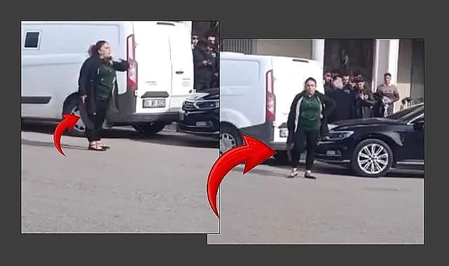 Satırlı kadın ortalığı birbirine kattı