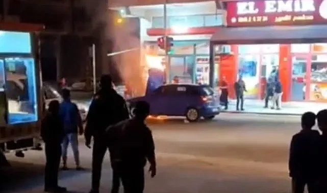 Seyir halindeki otomobil alevlere teslim oldu