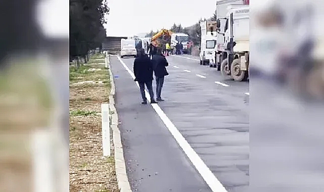 TIR sürücüsü direksiyon hakimeyitini kaybedince …