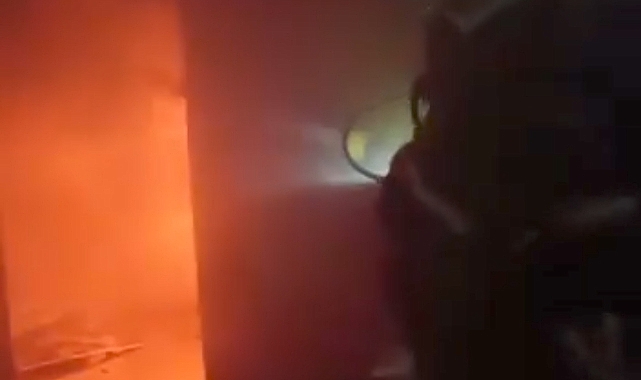 Urfa’da mesken yangını