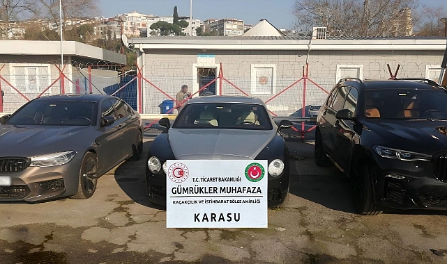 445 milyon TL değerinde lüks araçlar ele geçirildi