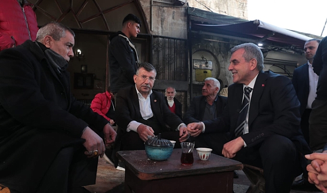 Beyazgül ve Cevheri’den esnafa ziyaret