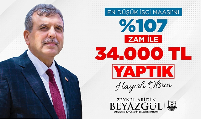 Büyükşehir’den işçilere yüzde 107 Zam!