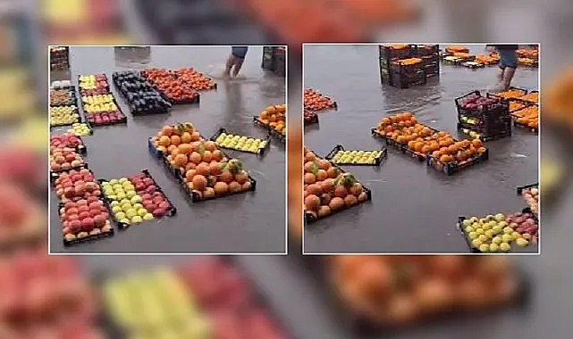 Halpazarı da selden nasibini aldı