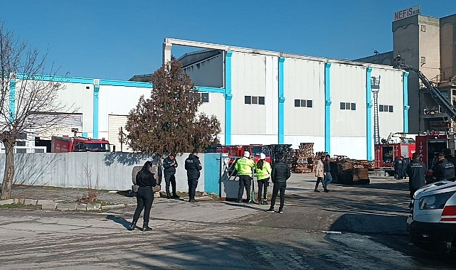 Kumaş fabrikasında yangın
