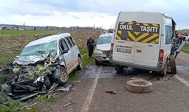 Siverek'te zincirleme trafik kazası: 6 yaralı