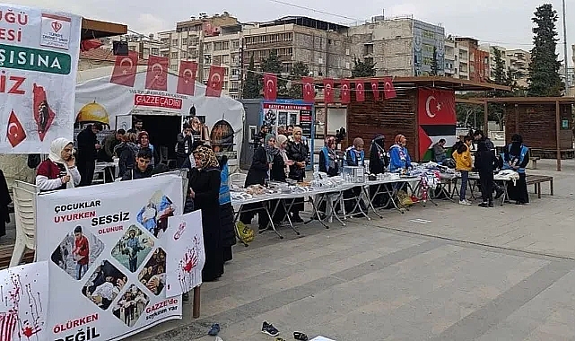 Urfa'da Filistin yararına 'Hayır Çarşısı' kuruldu