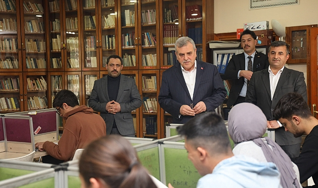 Beyazgül’den ders çalışan öğrencilere ziyaret