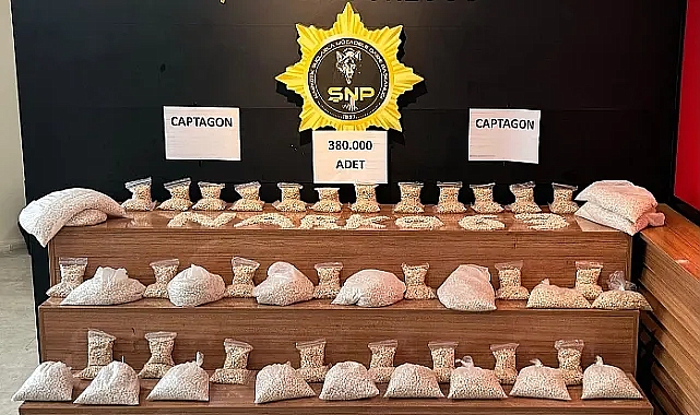 Narkotik operasyonu! 380 bin adet uyuşturucu hap ele geçirildi