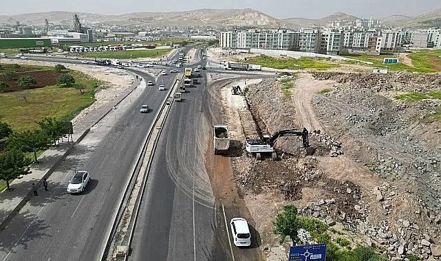 O kavşakta çalışma başlatıldı