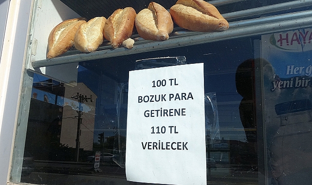 100 lira bozuk para getirene 110 lira veriyor, duyanlar oraya koştu