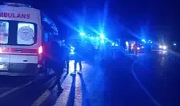 Anız yangını TOMA ve itfaiye ekiplerince söndürüldü