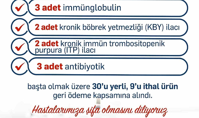 39 ilaç daha geri ödeme listesinde