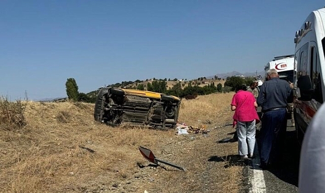 Feci kaza: Sürücü öldü, 3’ü ağır 5 kişi yaralandı