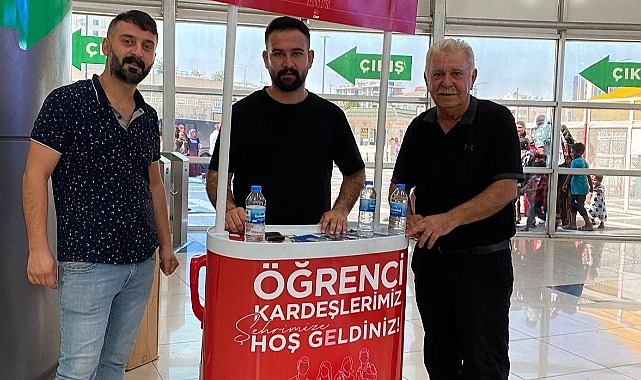 Öğrenciler Otogarda karşılanıyor