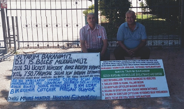 Suruç çiftçisi DSİ önünde eylem yaptı