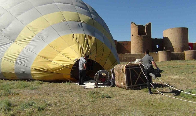 Tarihi Ani Ören Yeri’nde ilk kez balon uçuruldu