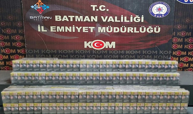 Çekici araç yerine kaçak sigara taşıdı