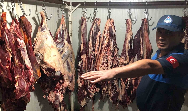 Ele geçirilen 361 kilogram kaçak et imha edildi