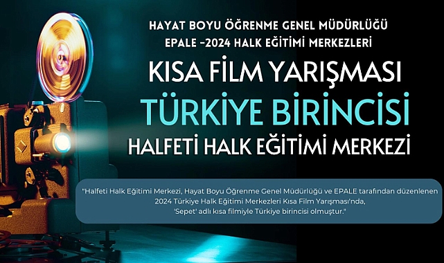 Halfeti 'Sepet' ile birinci oldu