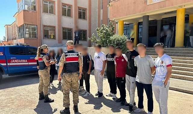 Jandarmadan 351 okul önü ve çevresinde denetim