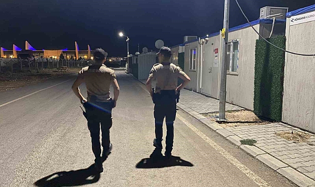 Konteyner kentlerde asayiş denetimleri devam ediyor