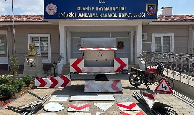 Levha çalan şüpheli yakalandı