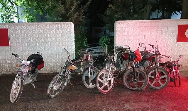 Suruç’ta 7 Motosiklet Ele Geçirildi