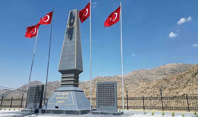 Uludereli 154 şehidin ismi anıt üzerinde yaşatılıyor