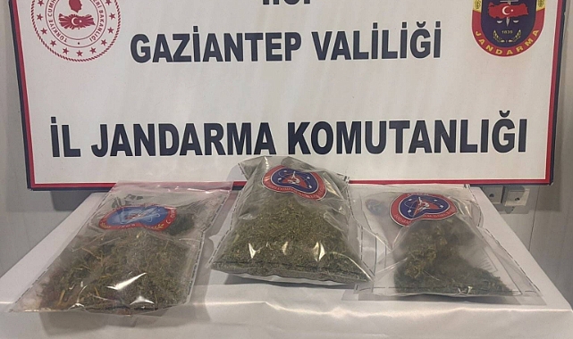 1 kilo esrar ele geçirildi